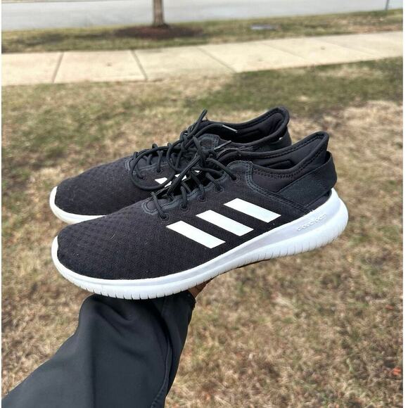 Adidas Women’s Cloudfoam Qt Flex Black White Running Shoes Size 9 - Picture 11 of 11